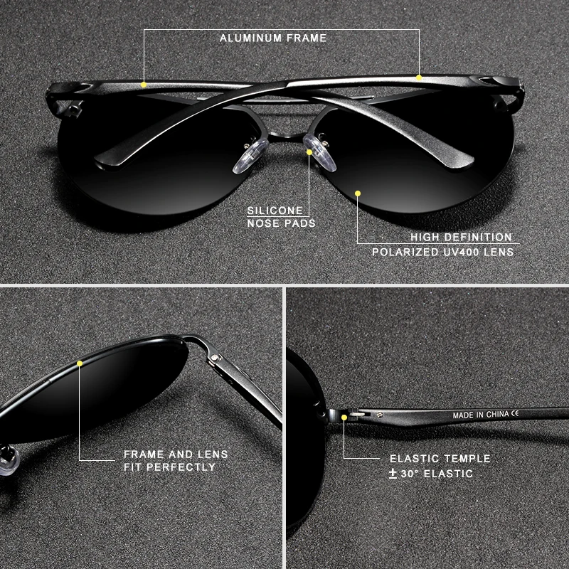 KINGSEVEN  Rimless Pilot Sungl - Sunglasses Aviator Polarized avis et prix
