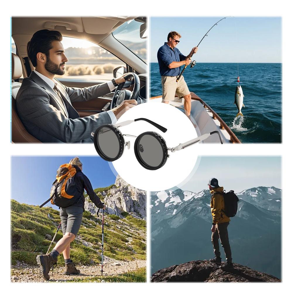 Adjustable ND Polarized Sungla - Sunglasses Aviator Polarized avis et prix
