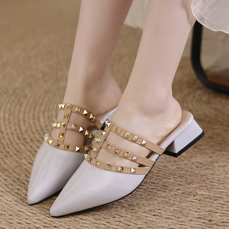 Patent Leather Pointed Toe Hal - Casual Sandal Leather avis et prix