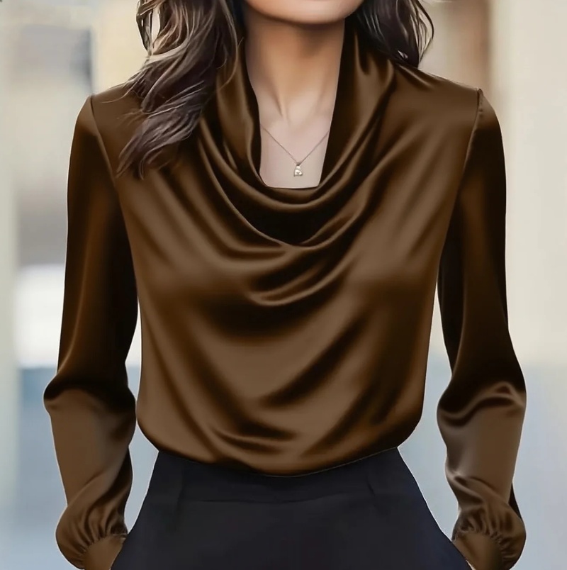 Autumn fashion elegant tempera - Shirt Camp Collar avis et prix