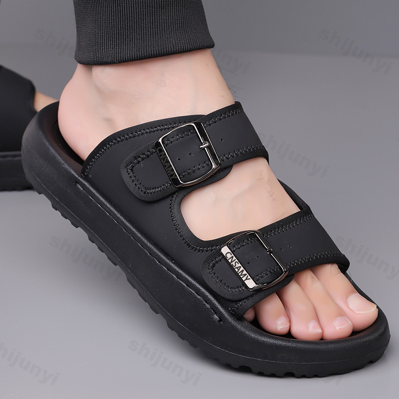 Men's Slippers 2025 Summer Bre - Flip Flop Leather Men avis et prix