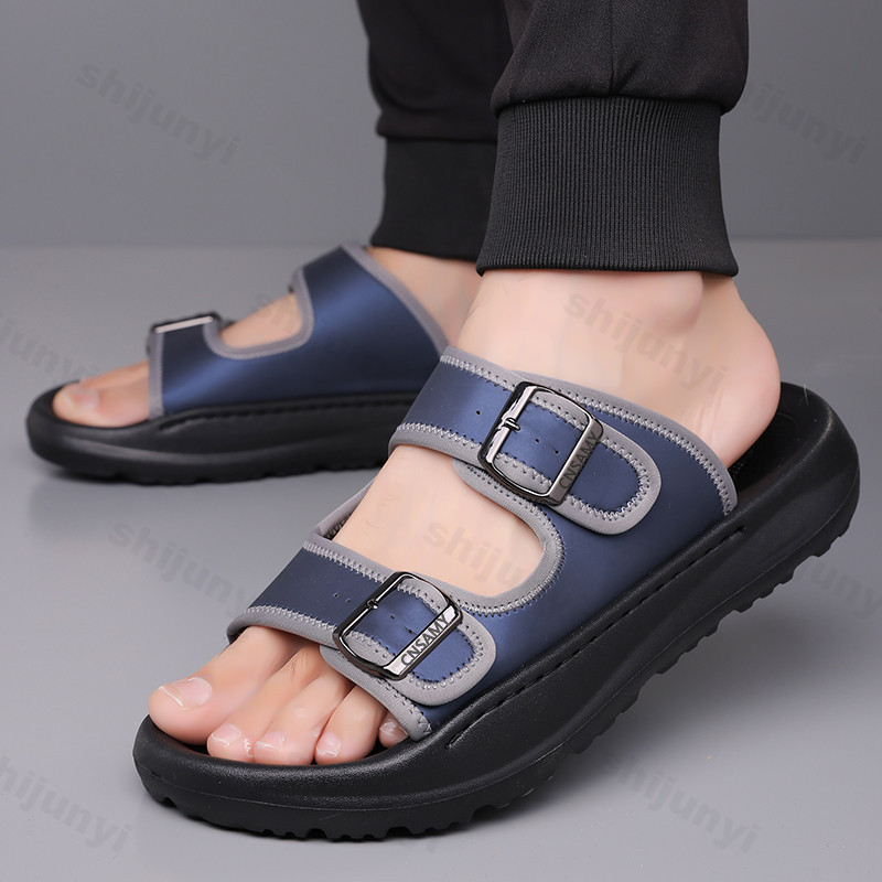 Men's Slippers 2025 Summer Bre - Flip Flop Leather Men avis et prix