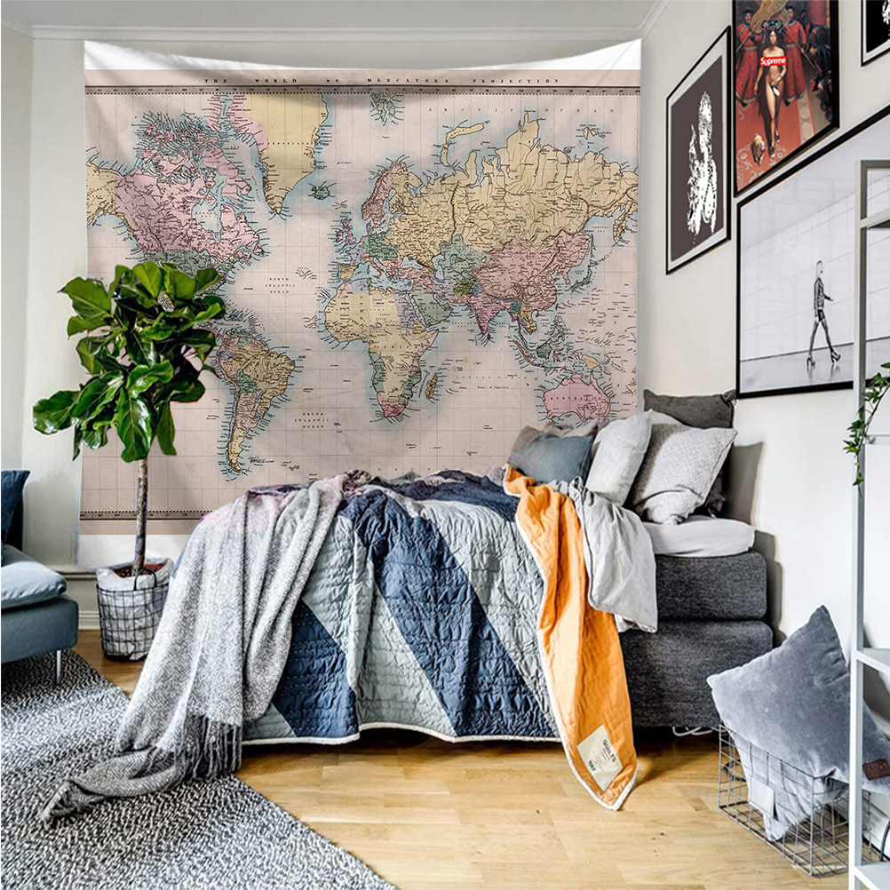 World Map Tapestry Bedroom Dec - Beach Towel Large avis et prix