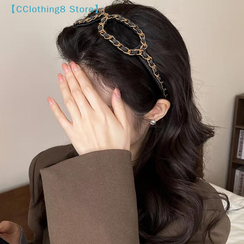 Vintage Chain Leather Headband - Sunglass Retainer Cord avis et prix