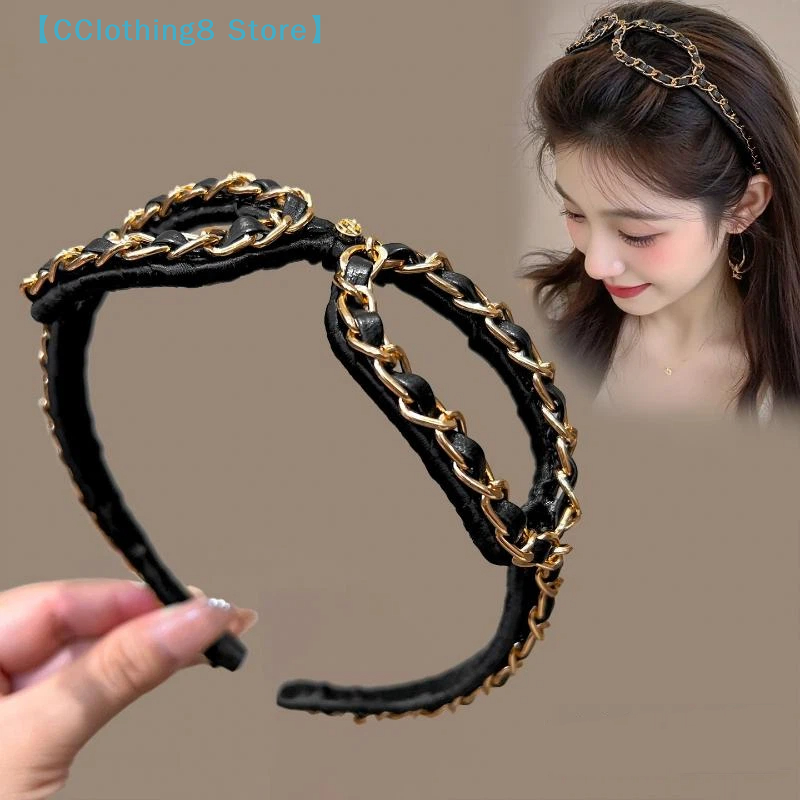 Vintage Chain Leather Headband - Sunglass Retainer Cord avis et prix