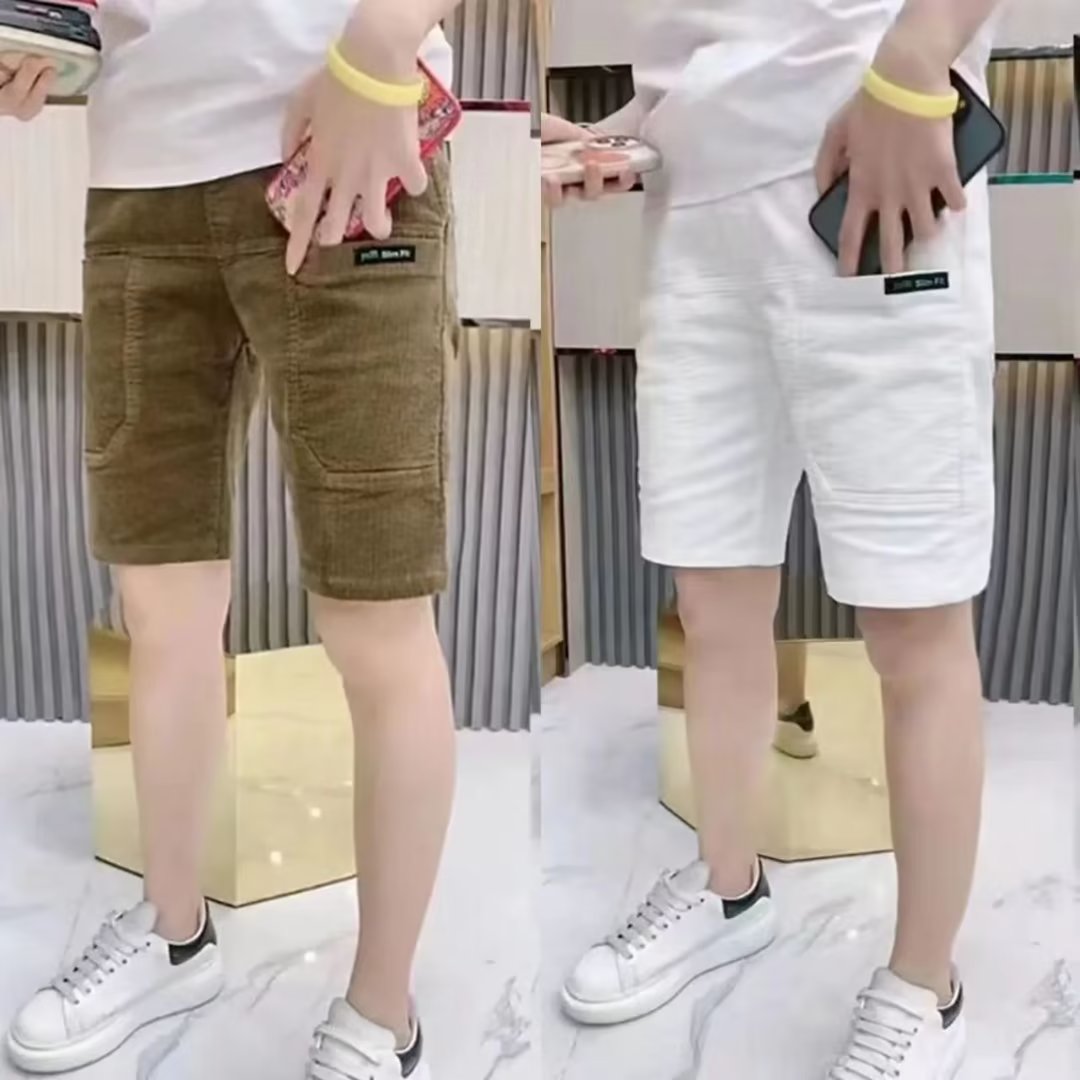 Slim Fit Summer Thin Corduroy  - Shorts Chino Slim avis et prix