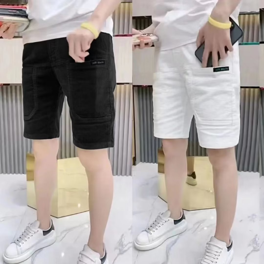 Slim Fit Summer Thin Corduroy  - Shorts Chino Slim avis et prix