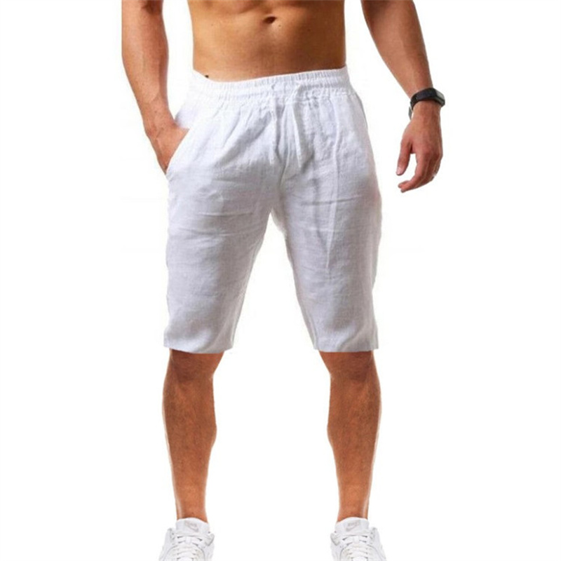 2026 Summer Men's Shorts Cotto - Short Linen Drawstring avis et prix