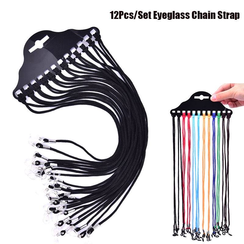 12Pcs/Set Multicolor Sunglasse - Sunglass Retainer Cord avis et prix