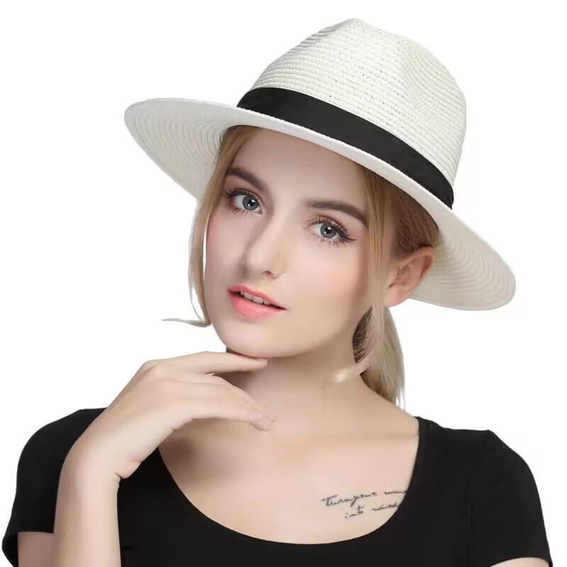 Large Size 56-60cm New Natural - Bucket Hat Straw avis et prix