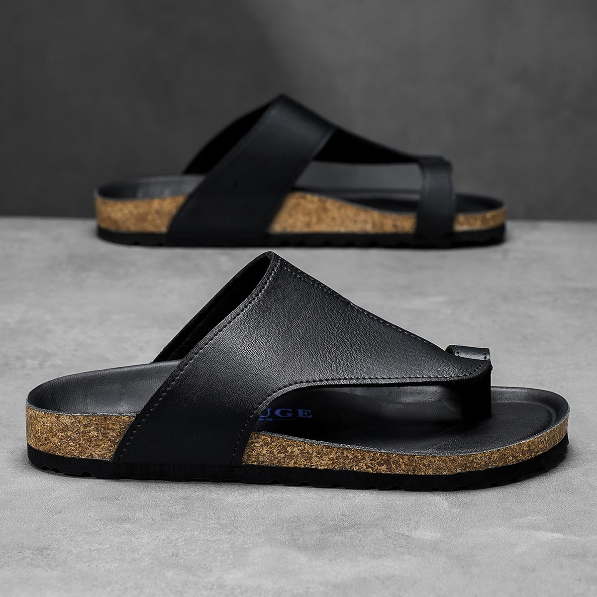 Big Size 48 49 Cork Slippers M - Flip Flop Leather Men avis et prix