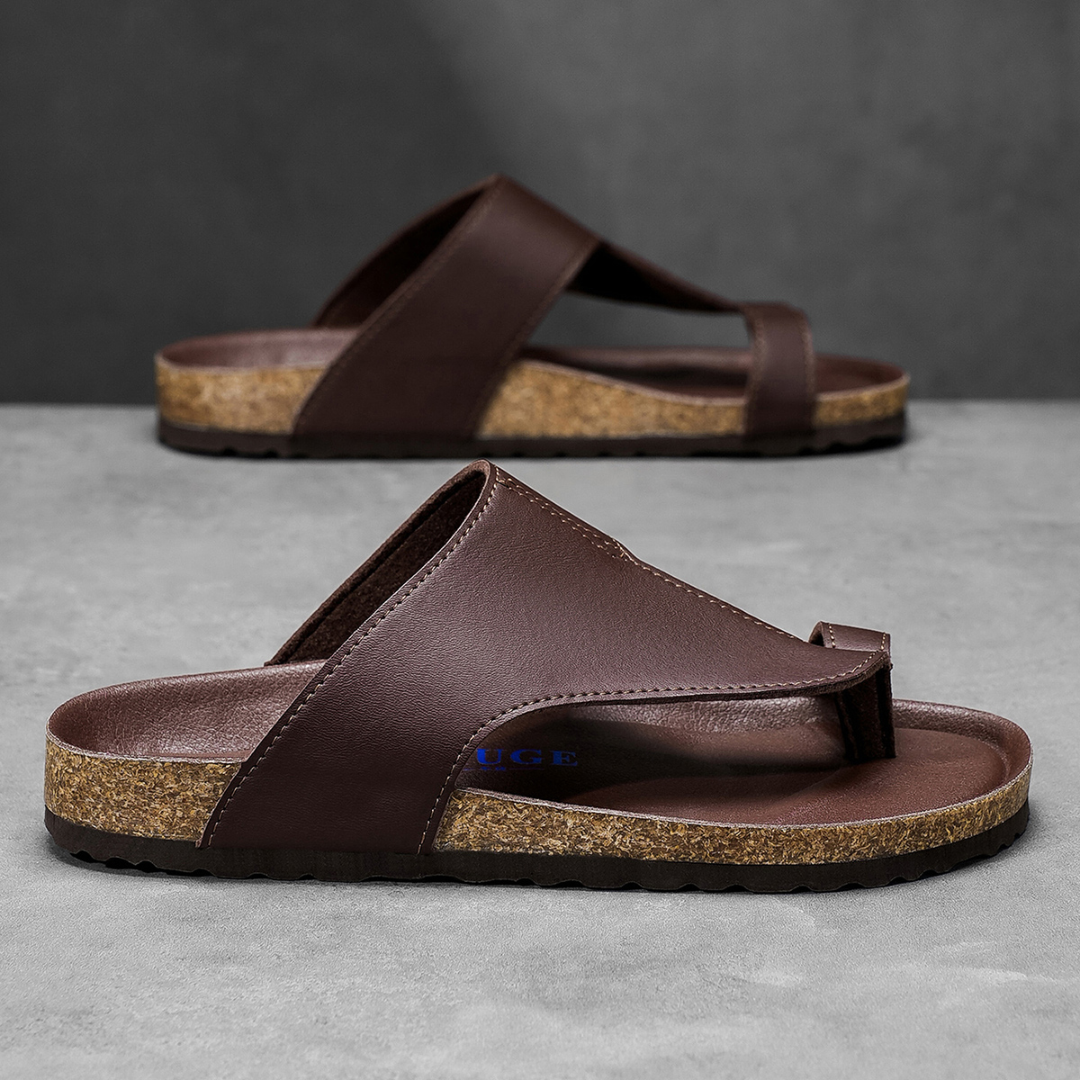 Big Size 48 49 Cork Slippers M - Flip Flop Leather Men avis et prix