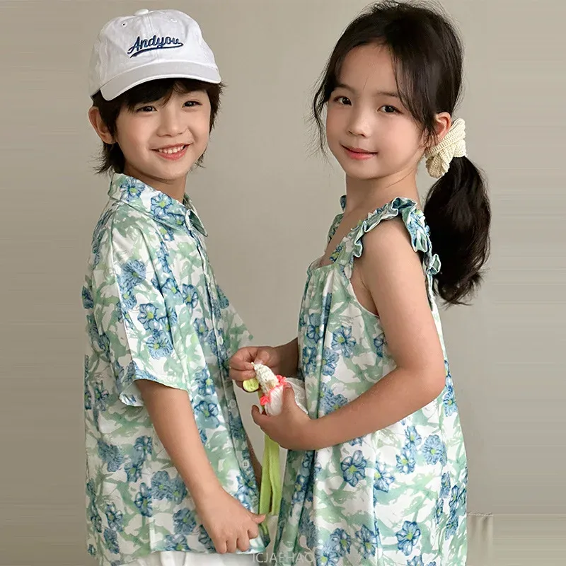 Look Boys Shirts Korean Childr - Resort Shirt Floral avis et prix