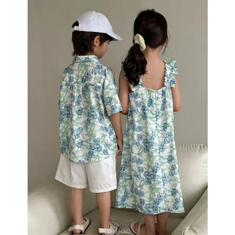 Look Boys Shirts Korean Childr - Resort Shirt Floral avis et prix