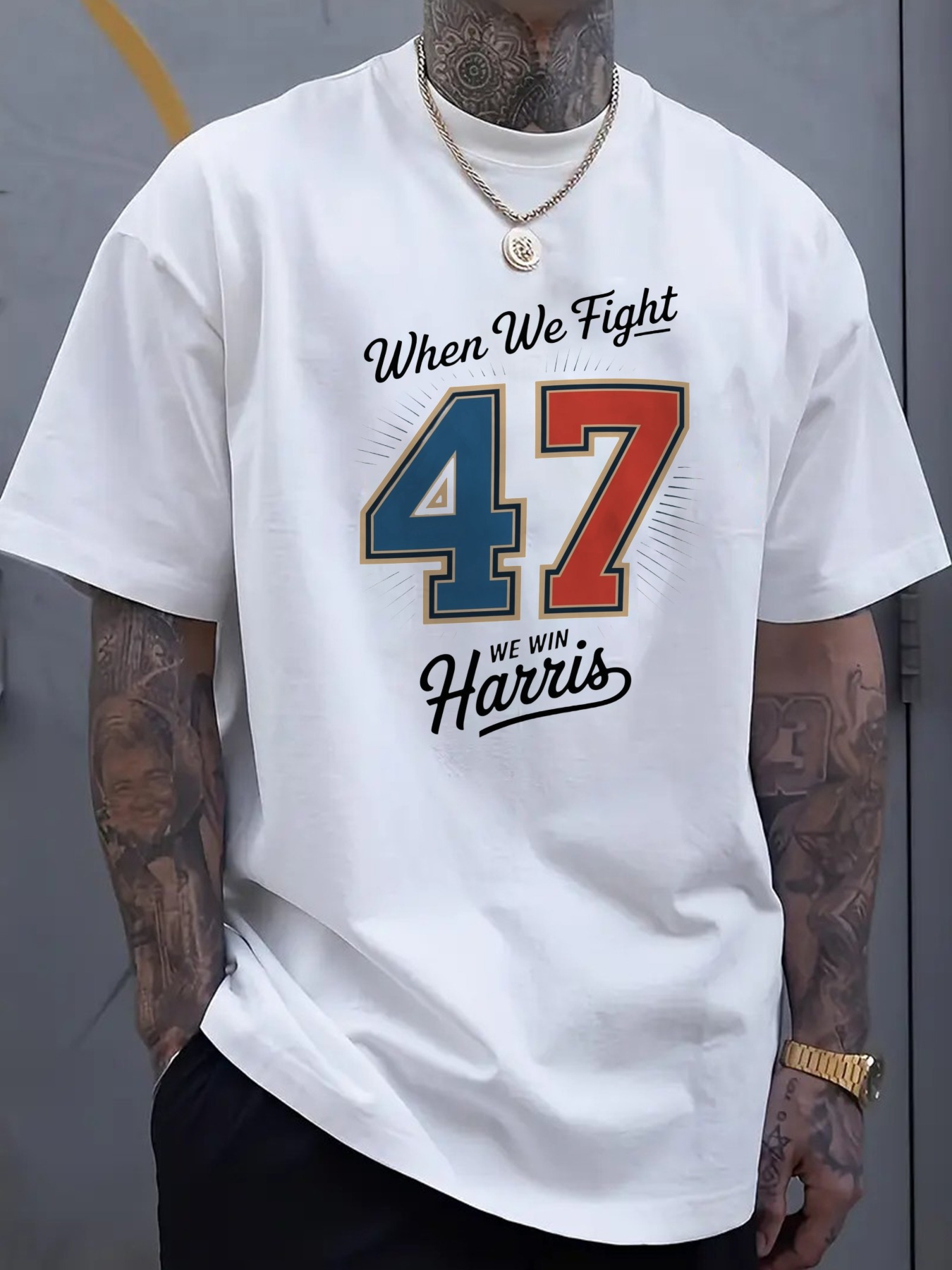 100% Cotton Men's T-shirt grap - Tee Graphic Print avis et prix