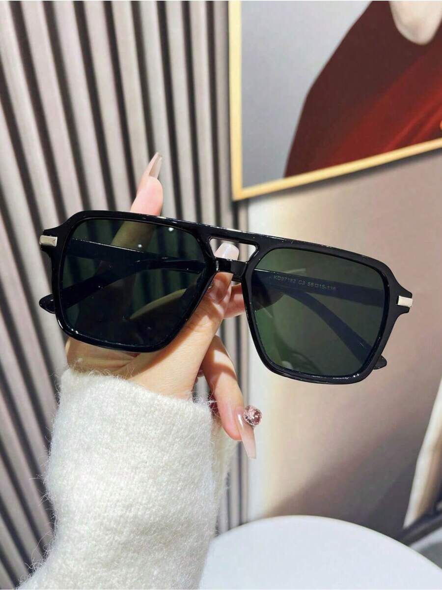 Fashion Double Bridge Aviator  - Sunglasses Aviator Polarized avis et prix