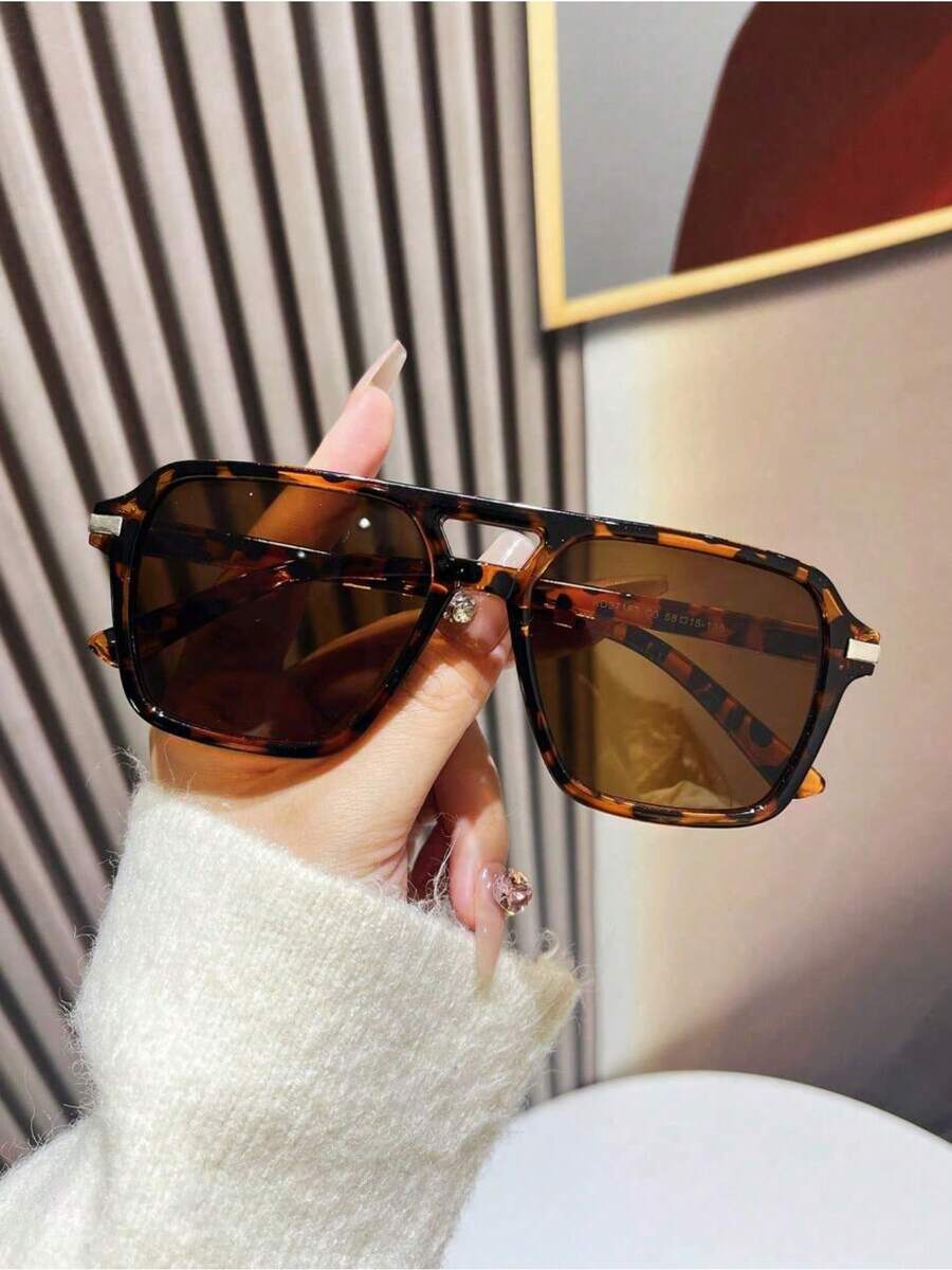 Fashion Double Bridge Aviator  - Sunglasses Aviator Polarized avis et prix