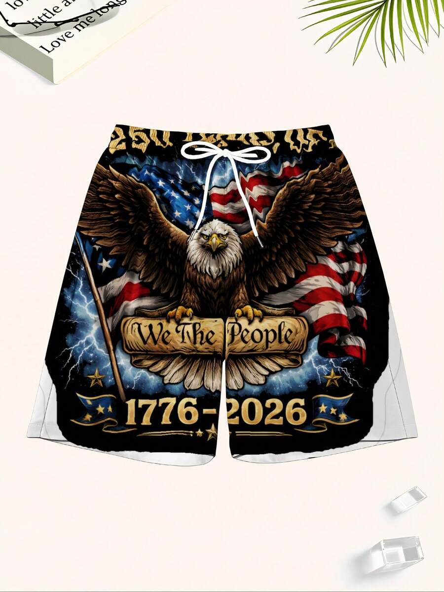 Patriotic Swim Trunks Men Beac - Swim Trunk Quick Dry avis et prix