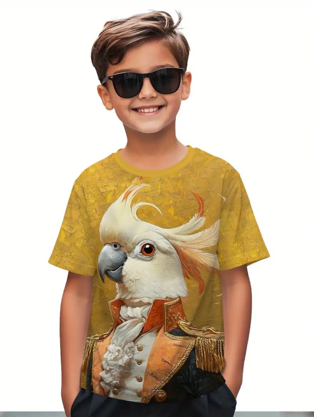 Kids' Tropical Macaw Parrots B - Tee Graphic Print avis et prix
