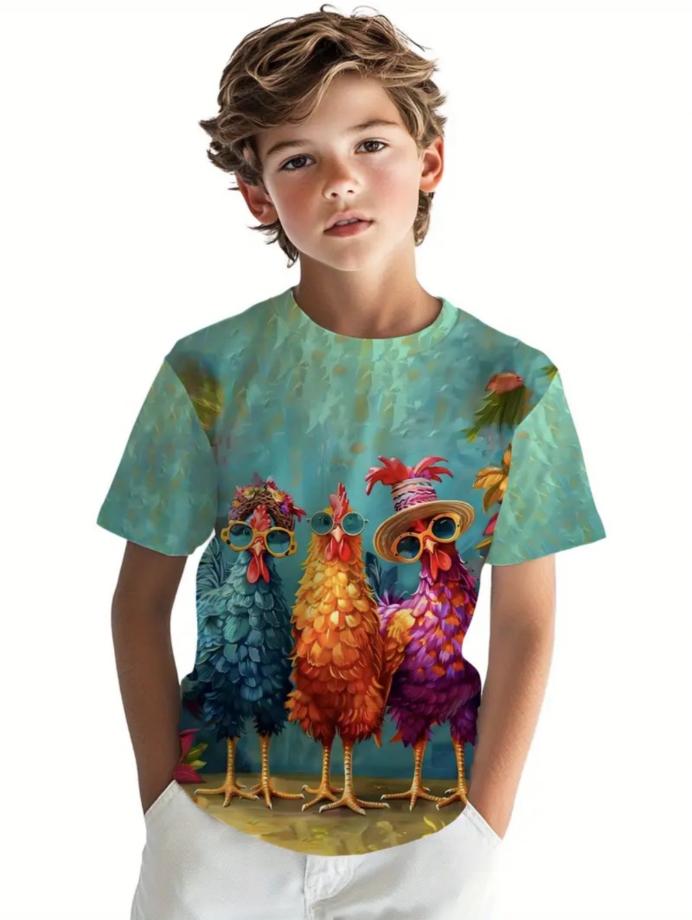 Kids' Tropical Macaw Parrots B - Tee Graphic Print avis et prix