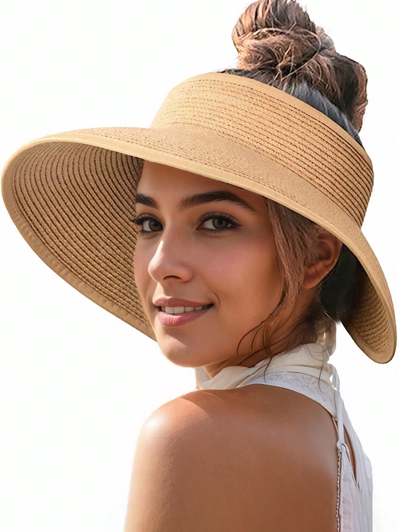 Sun Visor Hats For Women Wide  - Packable Hat Nylon avis et prix