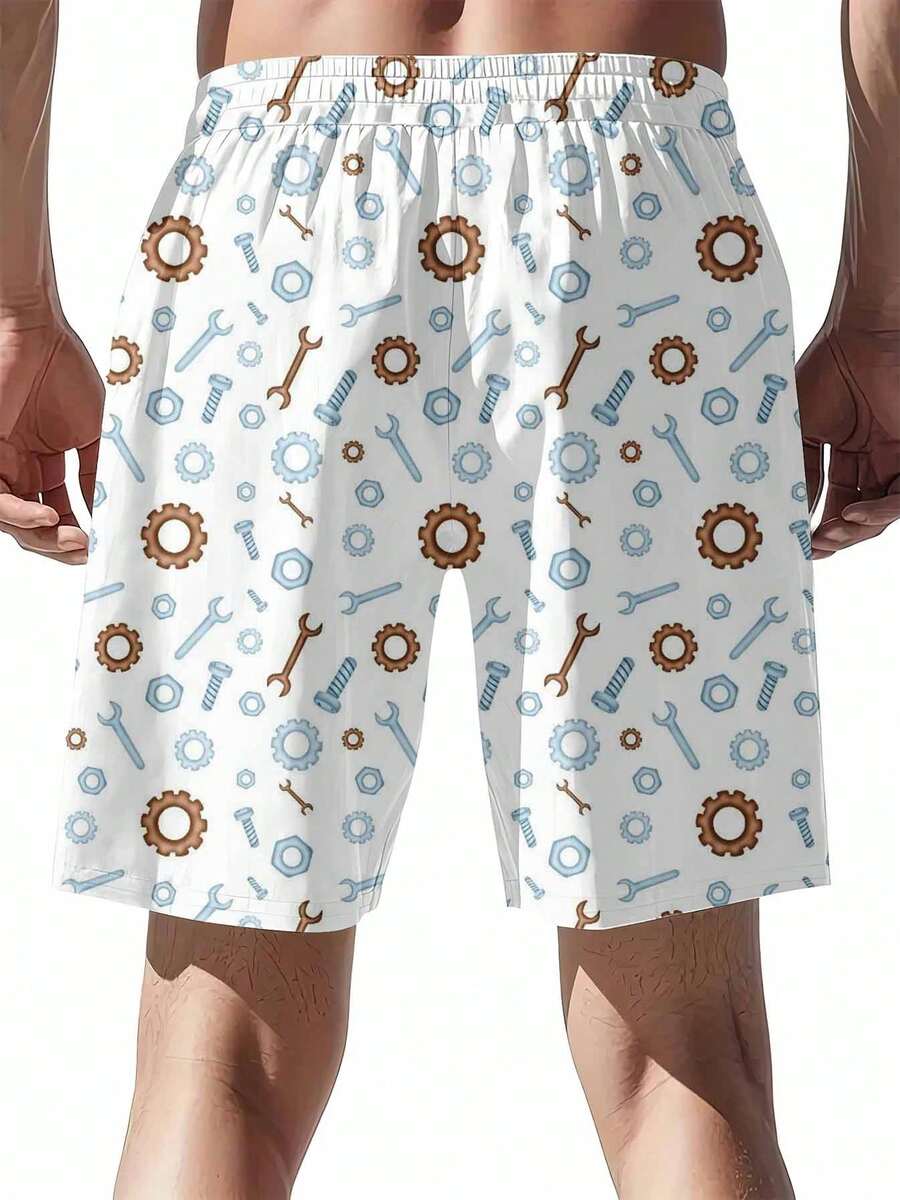 Mechanical Tools Pattern Swim  - Swim Trunk Quick Dry avis et prix