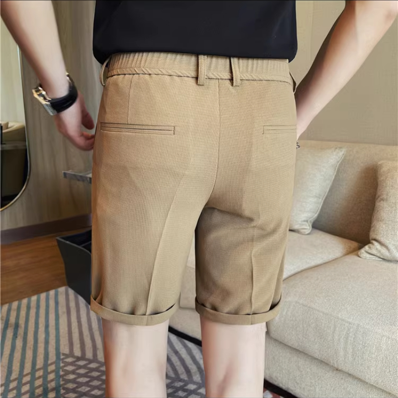 Men's Elastic Waist Summer Sho - Shorts Chino Slim avis et prix