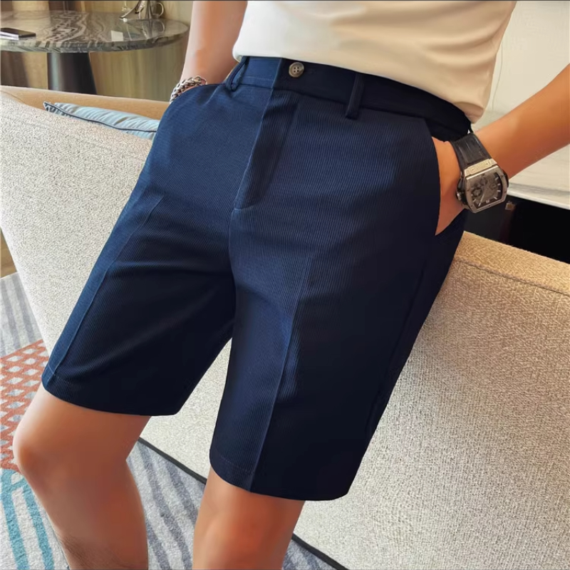 Men's Elastic Waist Summer Sho - Shorts Chino Slim avis et prix