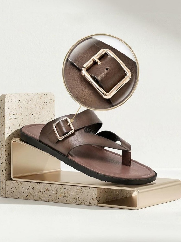 Outside Summer Mens Flat Shoes - Flip Flop Leather Men avis et prix