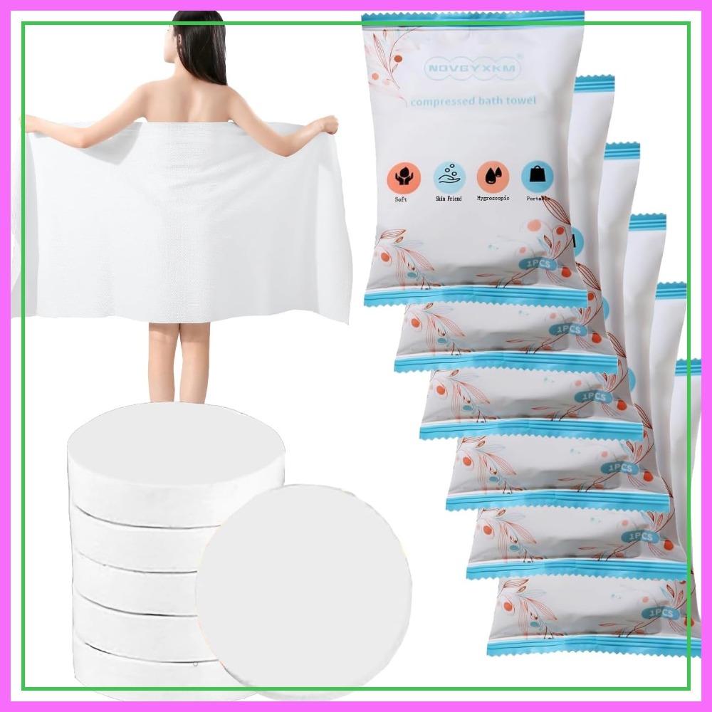 6 Packs Large Compressed Towel - Beach Towel Large avis et prix