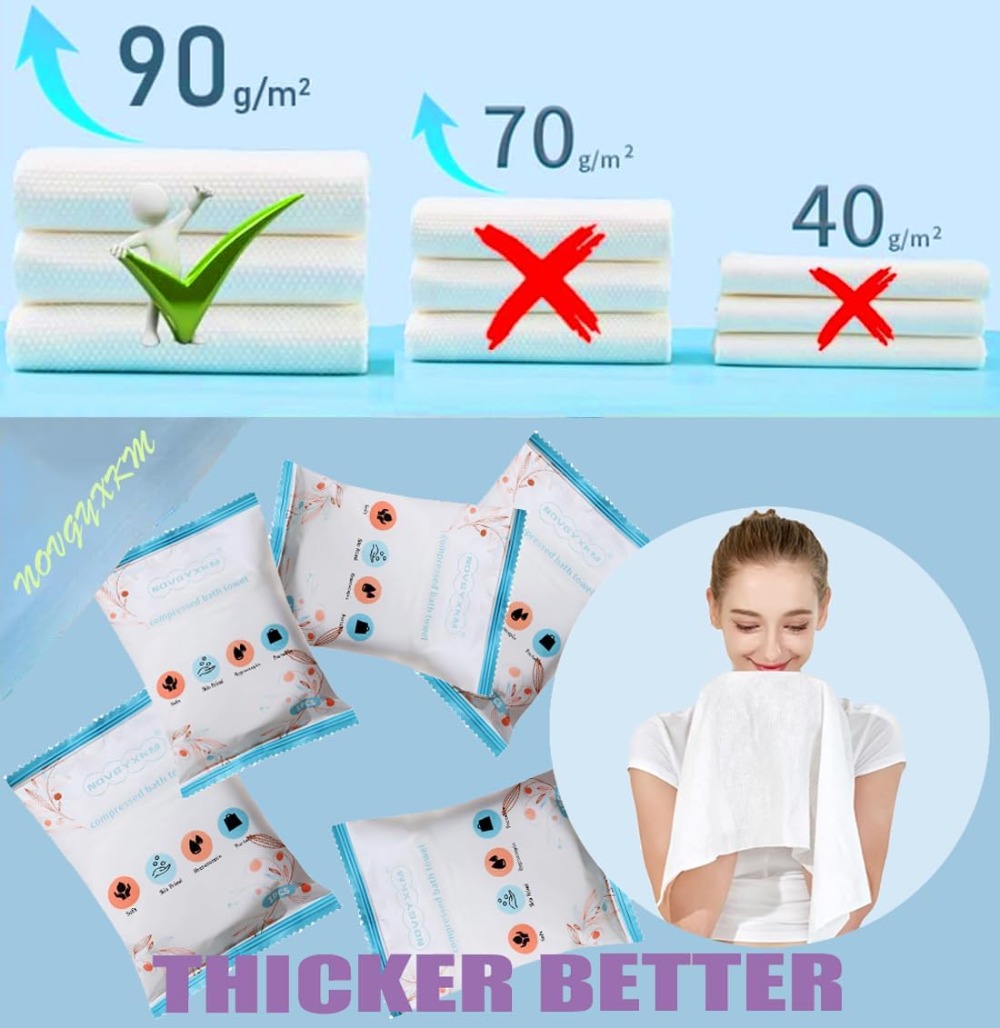 6 Packs Large Compressed Towel - Beach Towel Large avis et prix