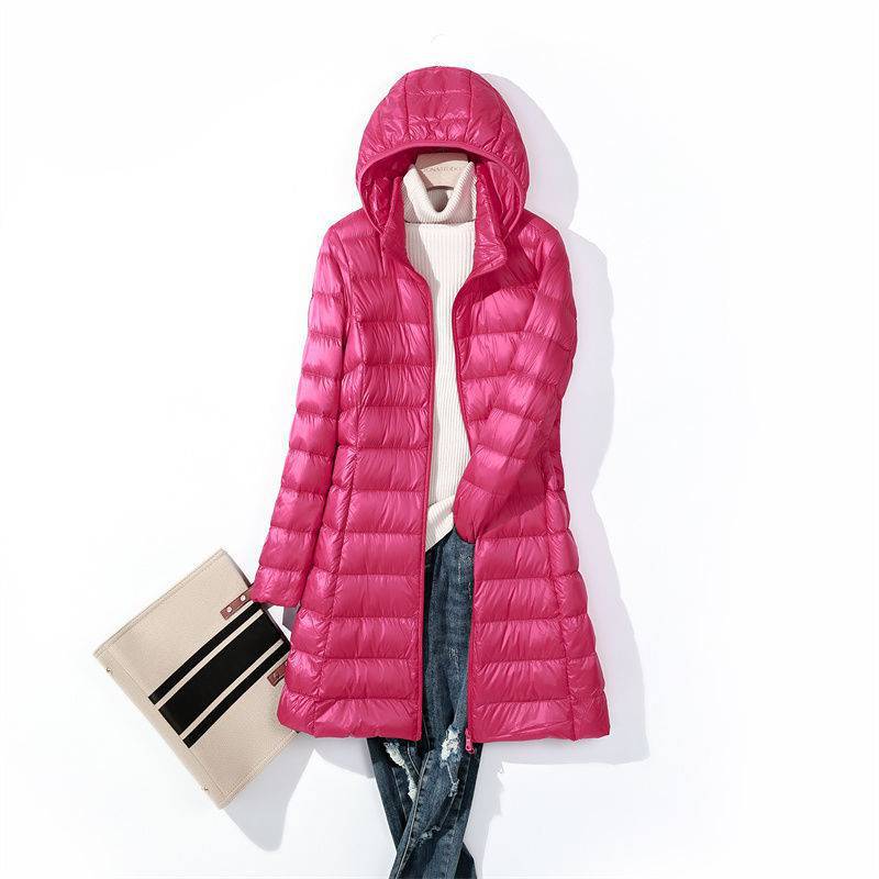 Women Long Puffer Jackets 2024 - Packable Hat Nylon avis et prix