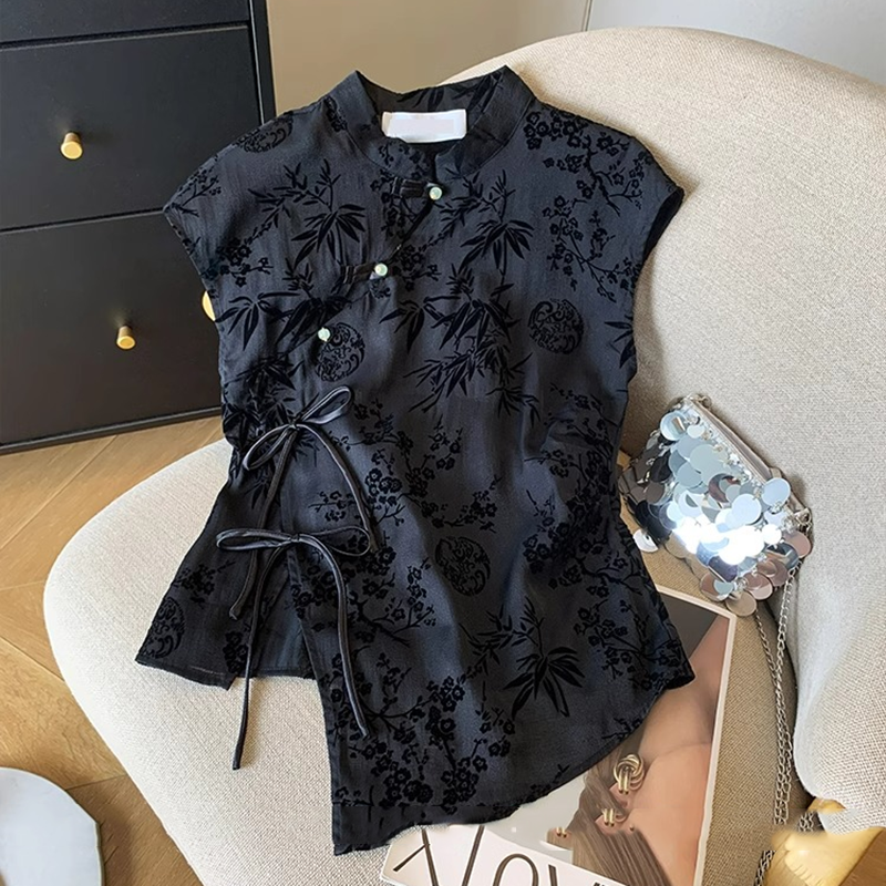 Retro Thin Shirt New Chinese S - Shirt Camp Collar avis et prix
