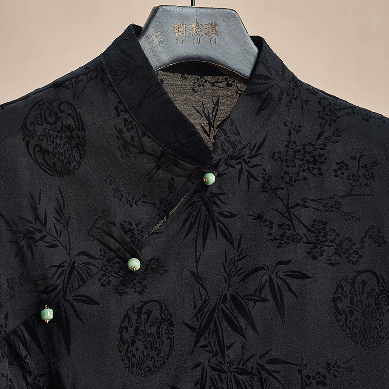 Retro Thin Shirt New Chinese S - Shirt Camp Collar avis et prix