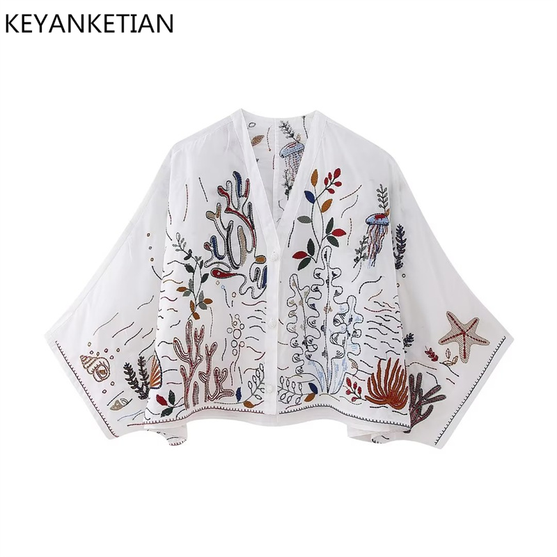 KEYANKETIAN Summer's New Flora - Resort Shirt Floral avis et prix