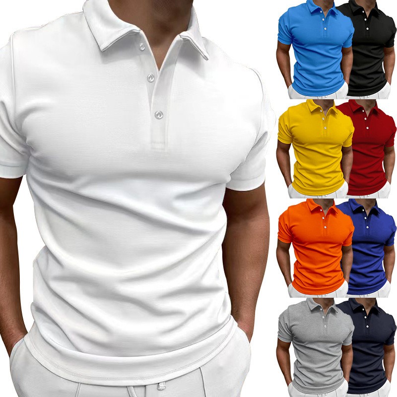 Casual Slim Fit Shirt Short Sl - Polo Shirt Pique avis et prix