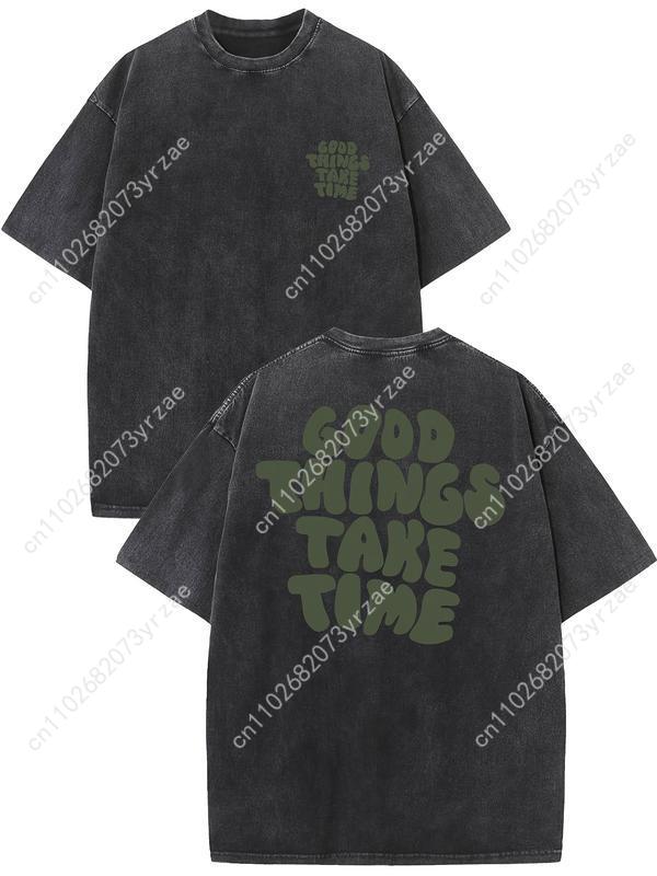 Good Things Take Time Retro Te - Linen Shirt Breathable avis et prix