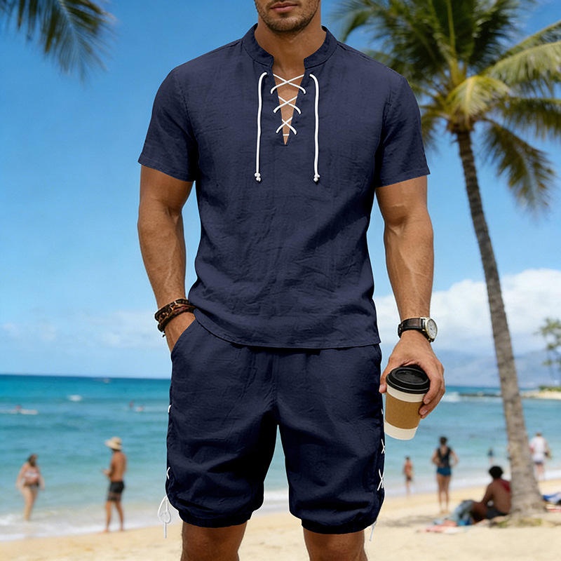 Summer Linen Loose Casual Men' - Linen Shirt Breathable avis et prix