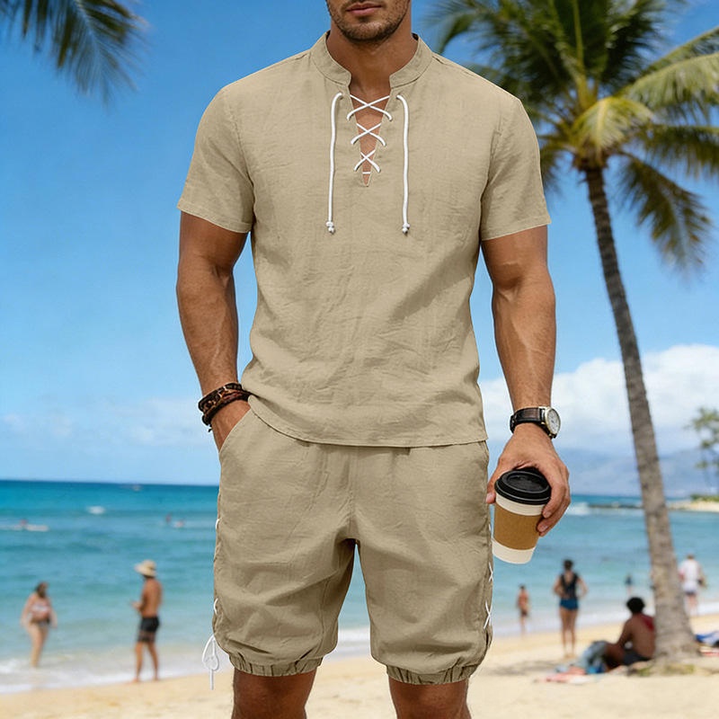 Summer Linen Loose Casual Men' - Linen Shirt Breathable avis et prix