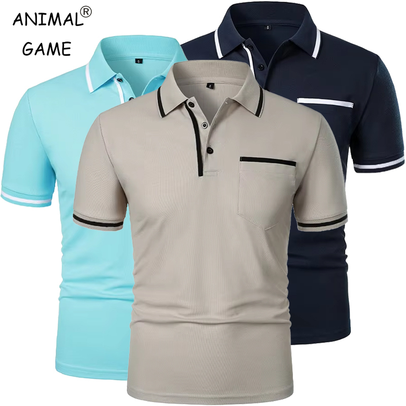 Summer Men's Short Sleeve Brea - Polo Shirt Pique avis et prix
