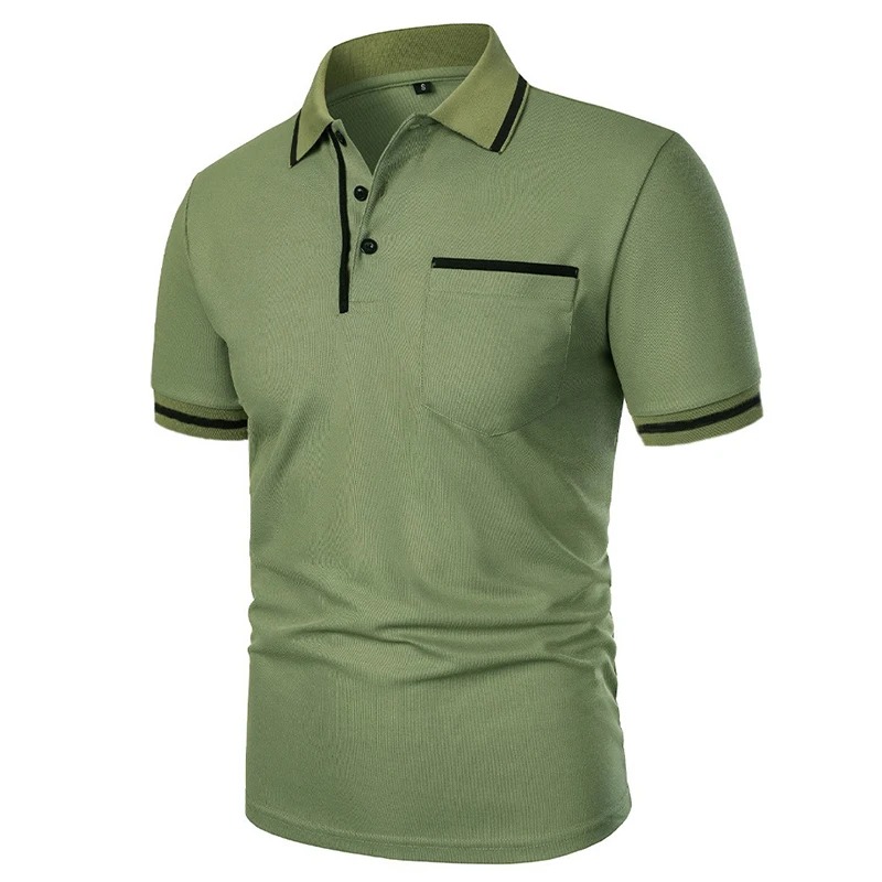 Summer Men's Short Sleeve Brea - Polo Shirt Pique avis et prix