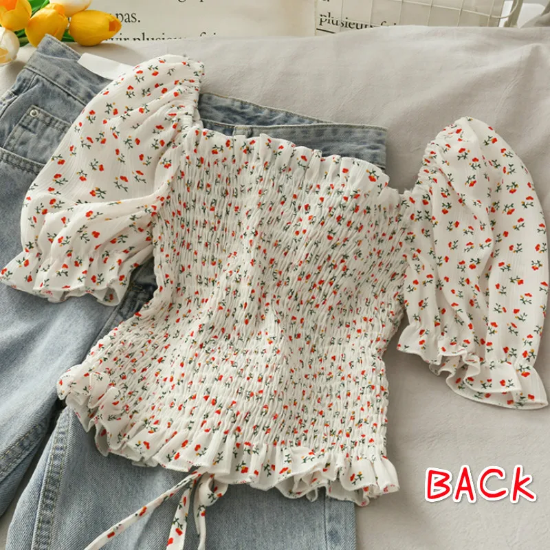 Blouses Shirts Women Floral Dr - Short Linen Drawstring avis et prix