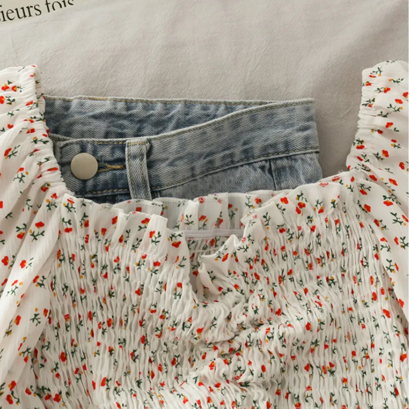 Blouses Shirts Women Floral Dr - Short Linen Drawstring avis et prix