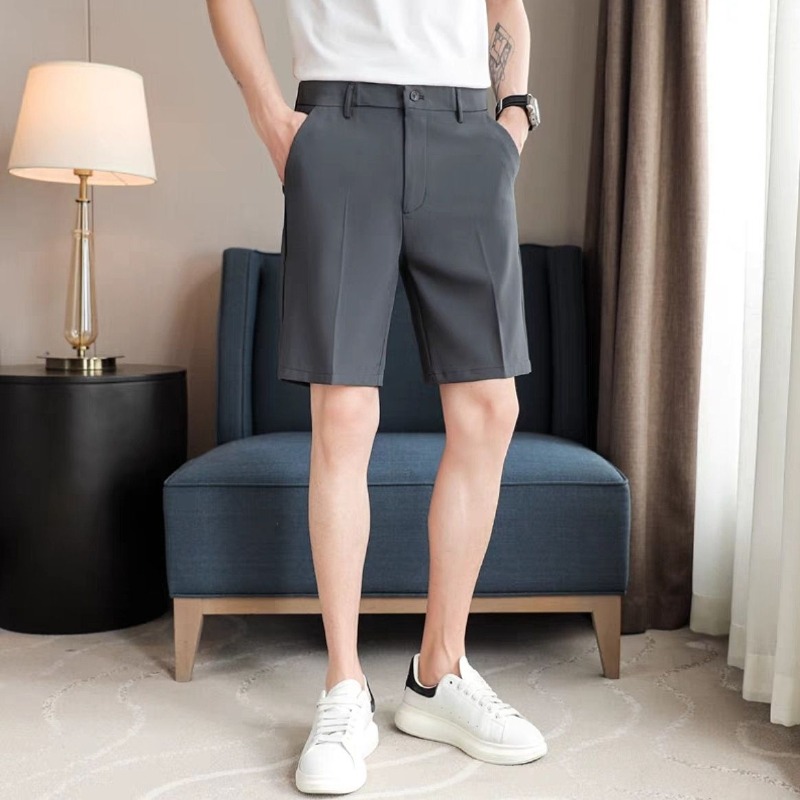 Men's Slim Fit Suit Shorts Sum - Shorts Chino Slim avis et prix