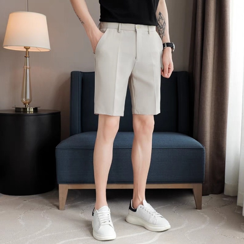 Men's Slim Fit Suit Shorts Sum - Shorts Chino Slim avis et prix