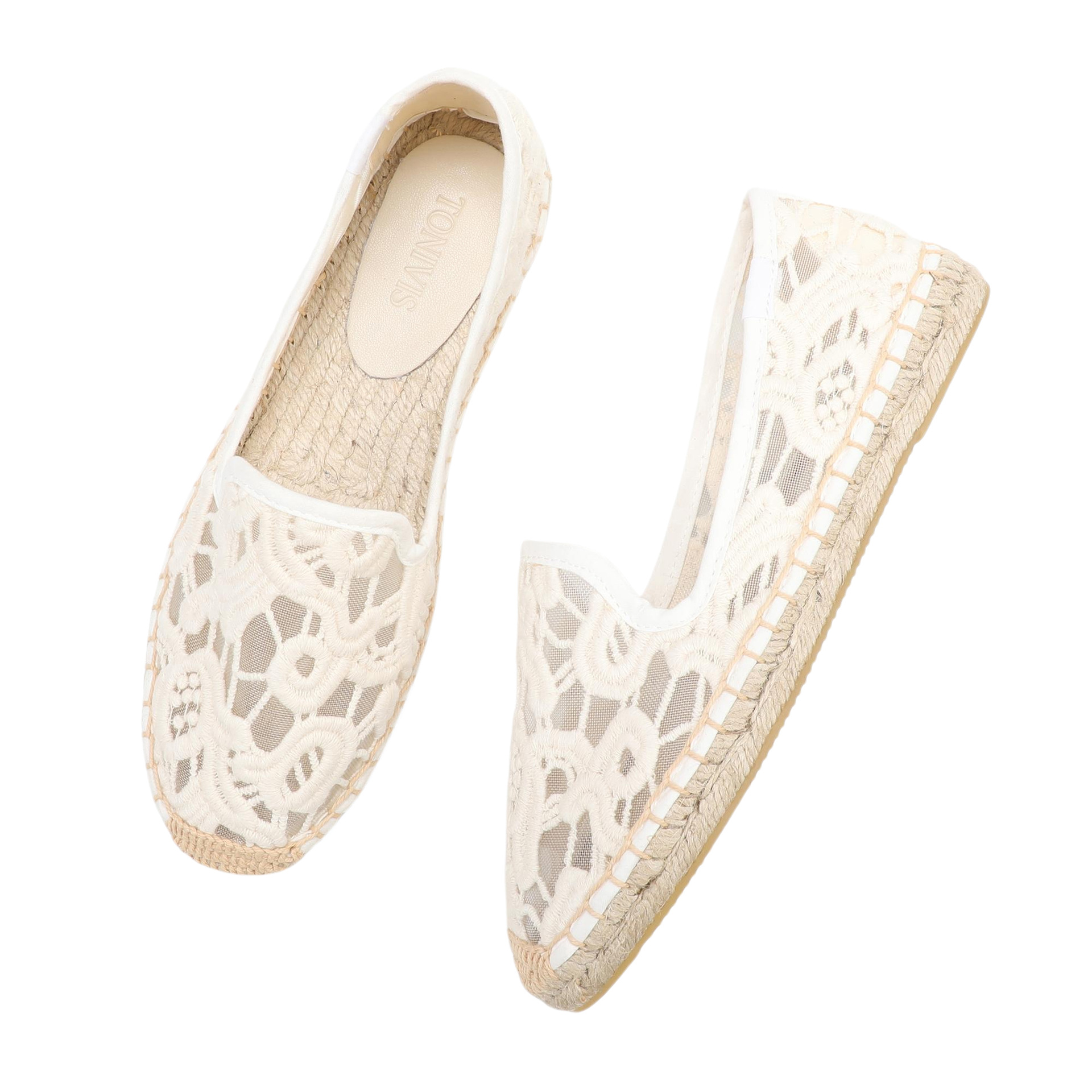 Women Lace Espadrilles Flats S - Espadrille Slip On avis et prix