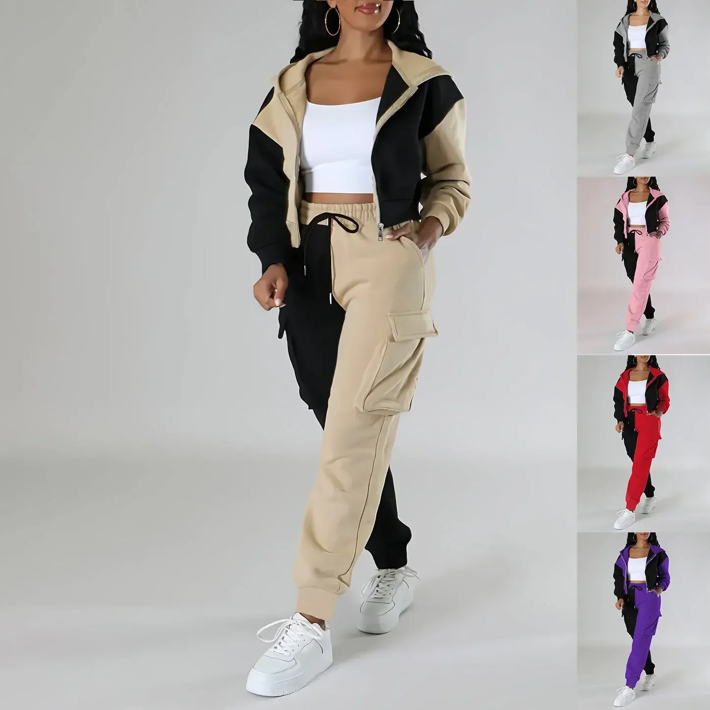 Women Loose Autumn Winter Two  - Short Linen Drawstring avis et prix