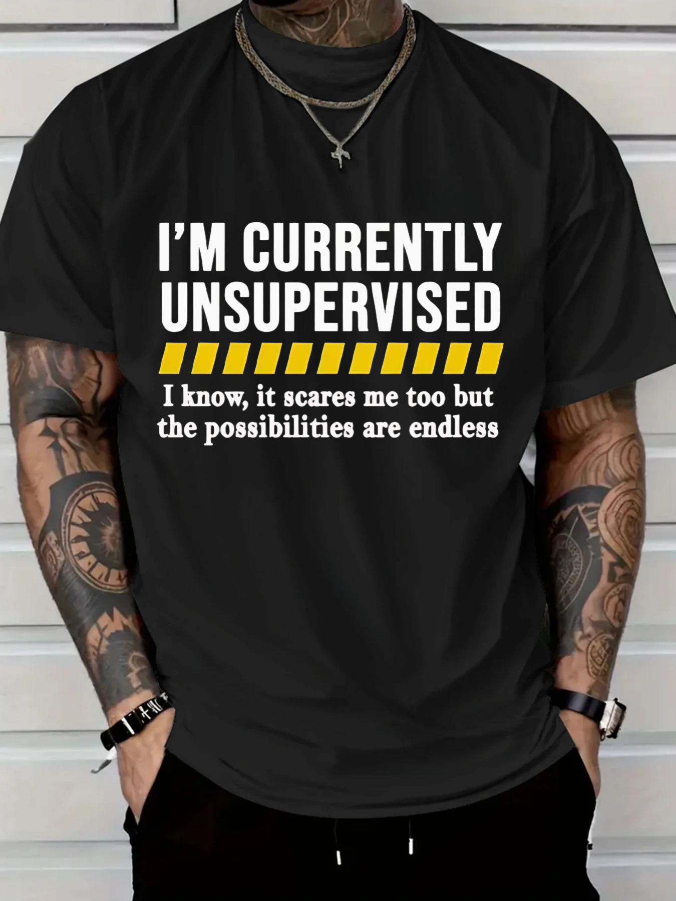New Men's Casual Cotton T-Shir - Tee Graphic Print avis et prix