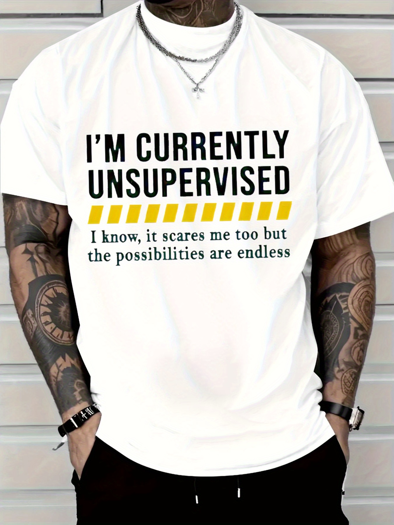 New Men's Casual Cotton T-Shir - Tee Graphic Print avis et prix