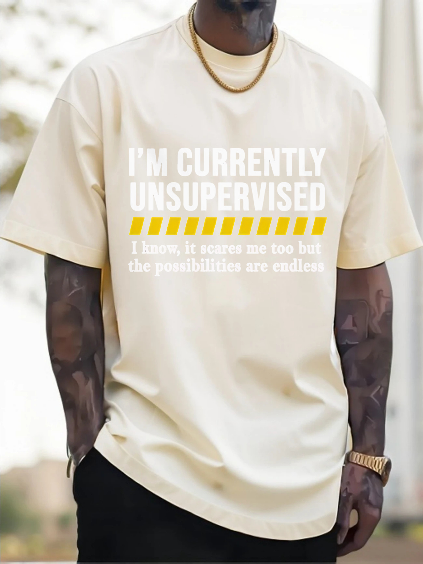 New Men's Casual Cotton T-Shir - Tee Graphic Print avis et prix